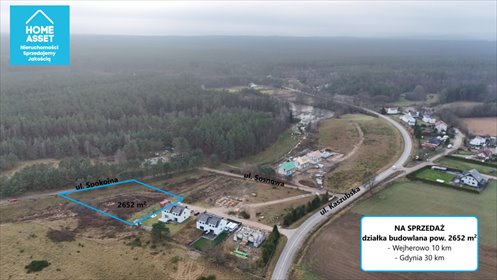 działka na sprzedaż 2652m2 działka Domatówko