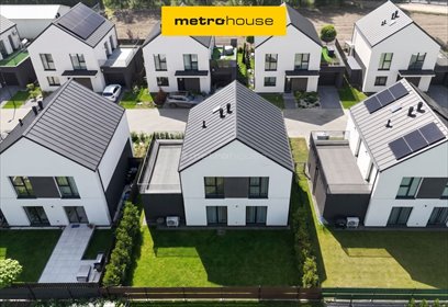Nowoczesny dom 129 m² z ogrodem i garażem. dom Słomin, Biedronki