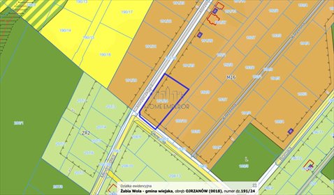 działka na sprzedaż 2400m2 działka Ojrzanów, Porzeczkowa