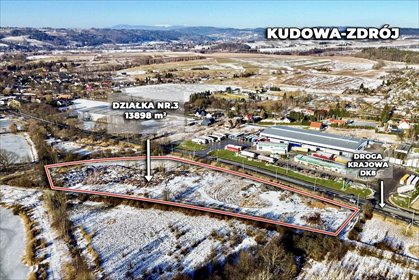 Działka inwestycyjna przy DK8, blisko granicy, 13 898 m² działka Kudowa-Zdrój, Główna