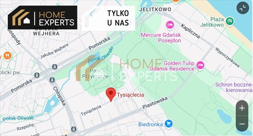 Atrakcyjne 2-pokojowe mieszkanie w Jelitkowie z dużym potencjałem mieszkanie Gdańsk, Jelitkowo, Tysiąclecia