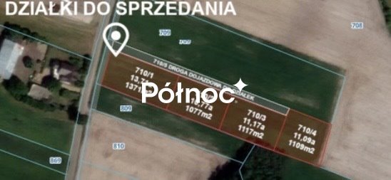 Działka budowlana 5476 m² w Barczewie (media, dostęp) działka Barczew