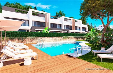 Nowoczesny dom z solarium i widokiem na morze dom Mijas Costa