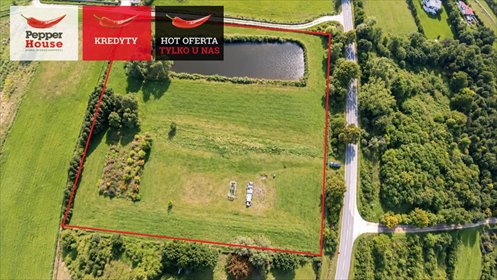Do sprzedania przestronna działka 11 900 m² z stawem i nasadzeniami działka Łęcze