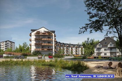 Nowoczesny 3-pokojowy apartament z ogródkiem i stawem mieszkanie Wadowice, Jana Matejki