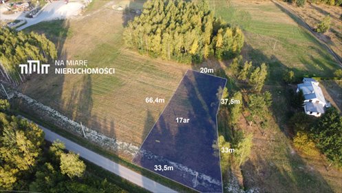działka na sprzedaż 1711m2 działka Cmolas, Graniczna
