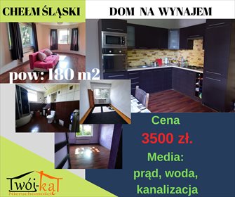 dom na wynajem 180m2 dom Chełm Śląski