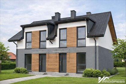 Nowoczesny dom 89m2 z dużymi przeszkleniami i garażem dom Krosno, Stefana Batorego