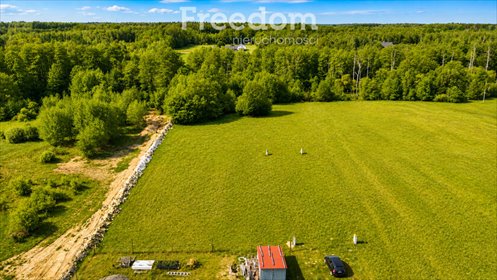 Polecam działkę 1127 m² z prądem, las, MPZP w Musułach działka Musuły, Zielona