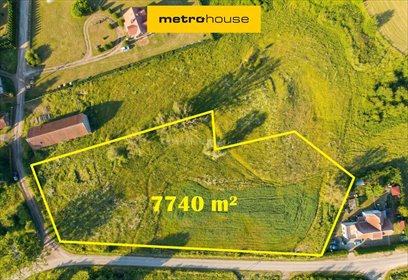 Działka 7740 m² pod dom i rekreację 400 m od jeziora. działka Rogojny