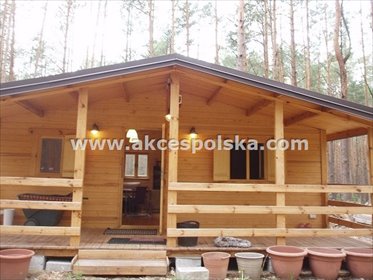 Nowoczesny dom rekreacyjny 35 m2 z tarasem i działką 1026 m2 dom Łosie, Jeżowa