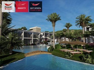 Na sprzedaż luksusowy apartament 1+1 z tarasem i udogodnieniami mieszkanie Tatlısu, Caesar Bay