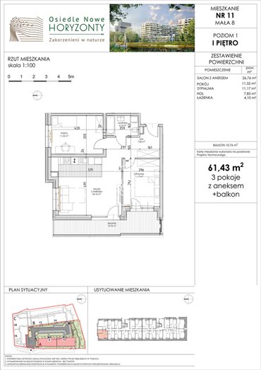 Nowoczesne 3-pokojowe mieszkanie 60 m² w Bydgoszczy polecam mieszkanie Bydgoszcz, Fordońska