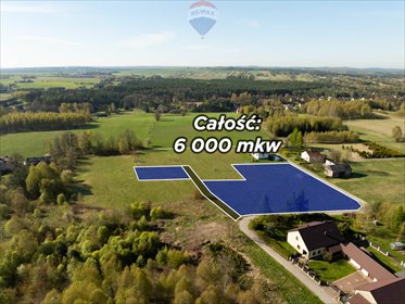 Przestronna działka 6000 m² z mediami i pięknymi widokami działka Domaniewice