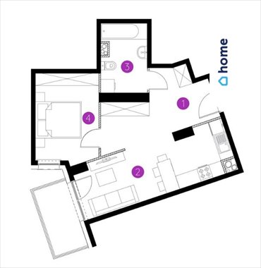 mieszkanie na sprzedaż 44m2 mieszkanie Poznań, Ziarnista