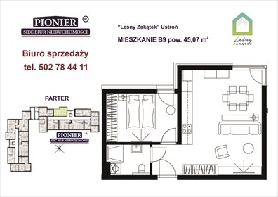 Apartament 45 m² z dużym tarasem w Ustroniu - polecam! mieszkanie Ustroń, Hermanice