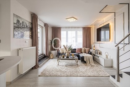 Dwupoziomowe 120 m² z ogródkiem, garaż i tarasy. mieszkanie Józefosław, Osiedlowa