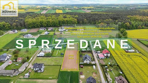 Duża działka 2700 m² z możliwością podziału, las, nowa zabudowa działka Majdan Mętowski