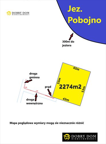 działka na sprzedaż Płaska 2274 m2