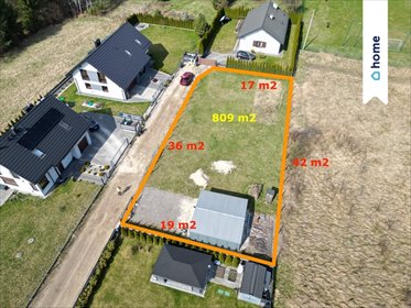 działka na sprzedaż 809m2 działka Psary, Kamienna