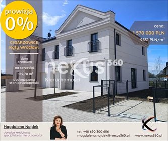 dom na sprzedaż 160m2 dom Cesarzowice