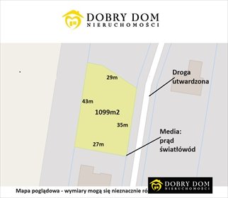 Działka 1099 m² pod dom w Henrykowie – media, spokojne osiedle działka Henrykowo