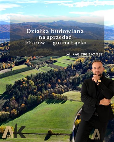 Działka budowlana 10 ar w Zagorzynie, blisko Łącka - polecam! działka Łącko