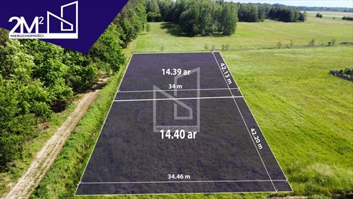 działka na sprzedaż 1400m2 działka Jeżowe, Nowy Nart