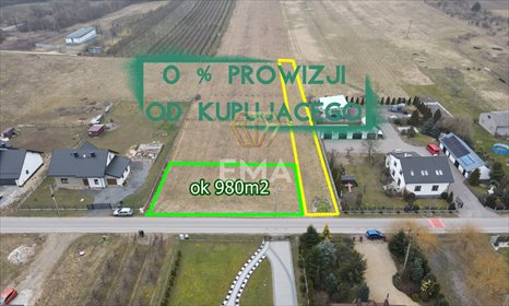 działka na sprzedaż 980m2 działka Zawada, Dolna