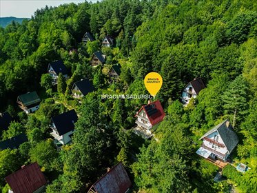 Dom 91,5 m² z tarasami i widokiem - polecam! dom Poręba