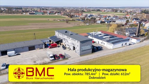 Hala produkcyjno-magazynowa z nowoczesnym wyposażeniem lokal użytkowy Dobrodzień, Spółdzielcza