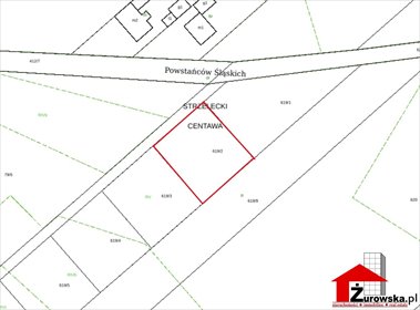 działka na sprzedaż 1200m2 działka Centawa