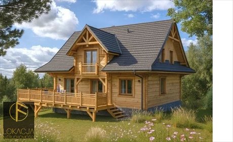 Dom z bali świerkowych 145 m2 – naturalny styl i funkcjonalność dom Kalisz