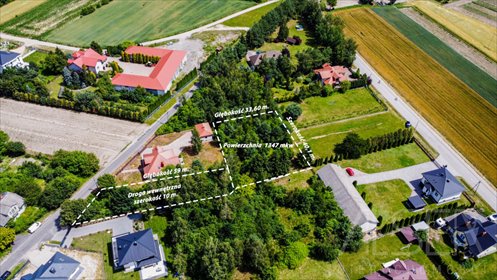 działka na sprzedaż 1347m2 działka Olszanka