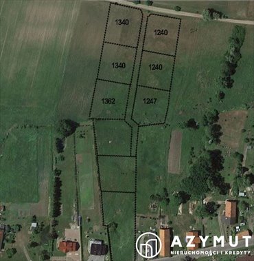 Do sprzedania działki 1250 i 1350 m² w Krzelowie działka Krzelów
