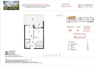 mieszkanie na sprzedaż 36m2 mieszkanie Bydgoszcz, Fordońska