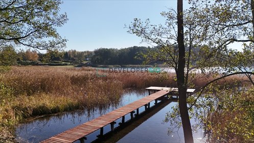 Działka nad jeziorem Garbas 3613 m² z pomostem działka Liski