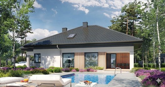 Dom w Dąbrówkach (164 m²) w stanie surowym otwartym dom Dąbrówki