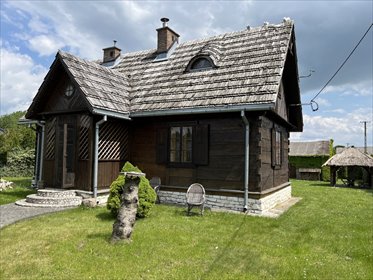 Urokliwy dom z bali 95 m2 w pięknej dolinie rzeki Ciemięgi dom Ożarów