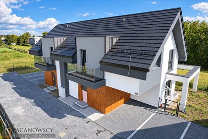 Zapraszam do obejrzenia nowoczesnego domu bliźniaczego 154 m² w Zielonkach dom Zielonki