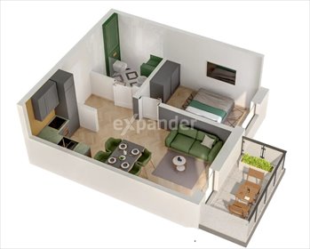 mieszkanie na sprzedaż 34m2 mieszkanie Kraków, Ruczaj, Karola Bunscha