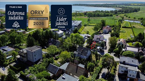 Działka 909 m² pod dom i biznes w Kątach Rybackich - polecam! działka Kąty Rybackie, Kasztanowa