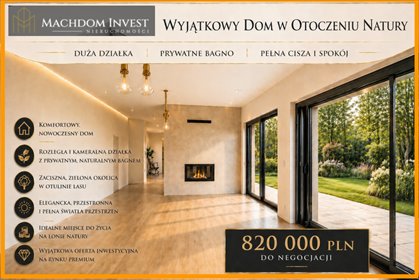 Nowoczesny dom z dużą działką i własnym bagnem w Rypinie dom Rypin