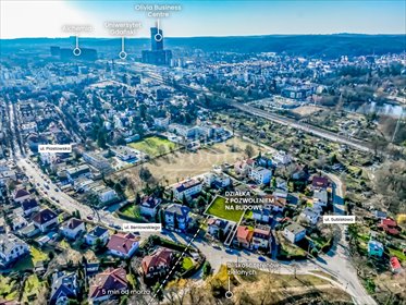 Działka budowlana na sprzedaż Gdańsk, Oliwa, Maurycego Beniowskiego 840m2 Foto 4