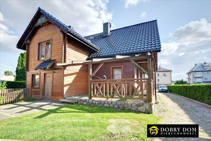 Dom z bala 200 m² z garażem i tarasem (Brańsk) dom Brańsk
