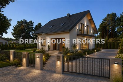 Nowy dom 172 m² w Chotowej - działka 10,6 ara z ogrodem dom Chotowa
