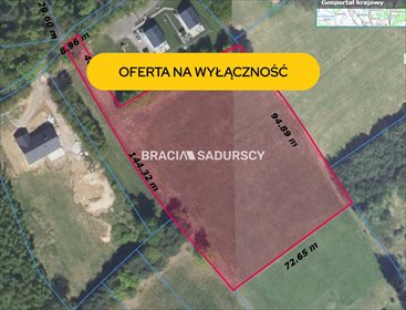 Do sprzedania duża działka 80 arów z potencjałem w Tarnawie działka Tarnawa
