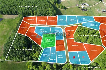 działka na sprzedaż 3004m2 działka Trzepowo, Sambora