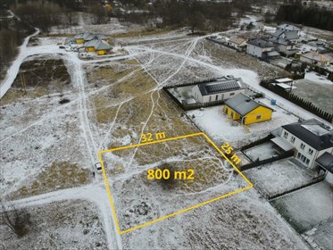 Działka 800 m² pod dom lub bliźniak w Legionowie działka Legionowo, Grudzie, Malinowa