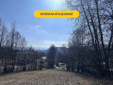 Widokowa działka budowlana 14 arów z możliwością zabudowy i usług działka Pcim, Pcim